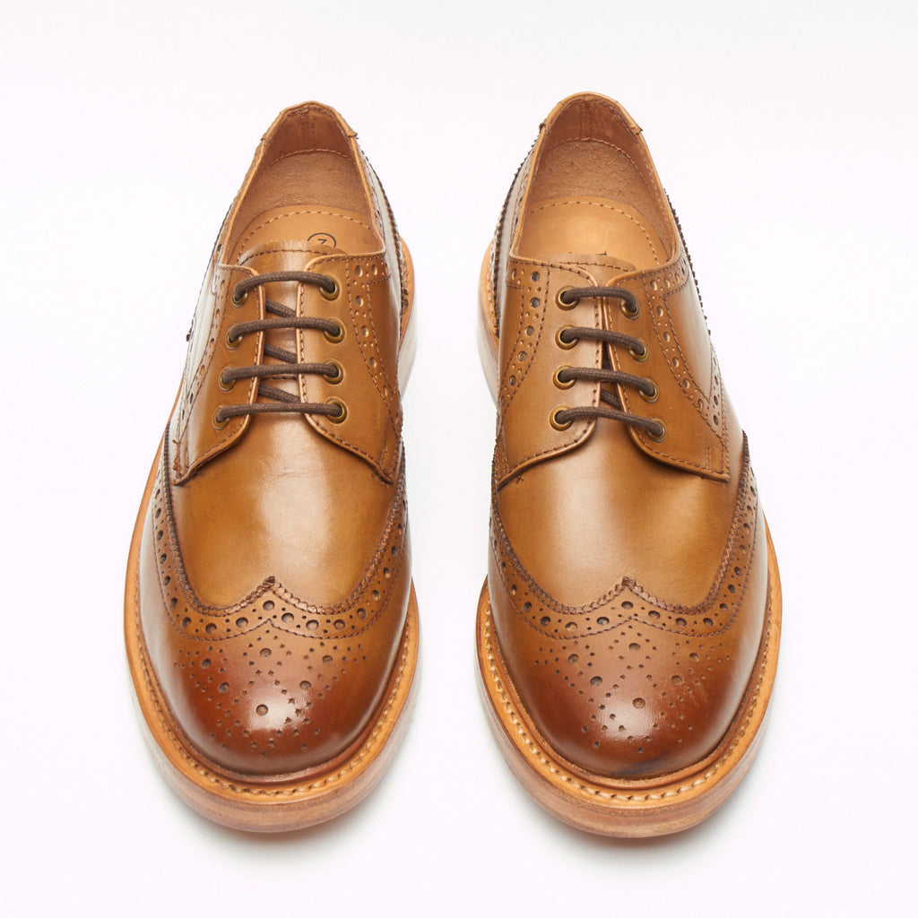 Mens Goodyear Welted Brogue Shoes 17941 Lucini Shoes